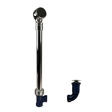 Westbrass Semi-Exposed Tip-Toe BW&O, Ball Joint in Polished Nickel 493144HRHBJ-05